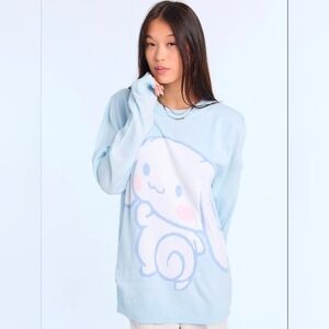 Cinnamoroll By Sanrio Crew Neck Pullover Knit Sweater Size S Hello Kitty New